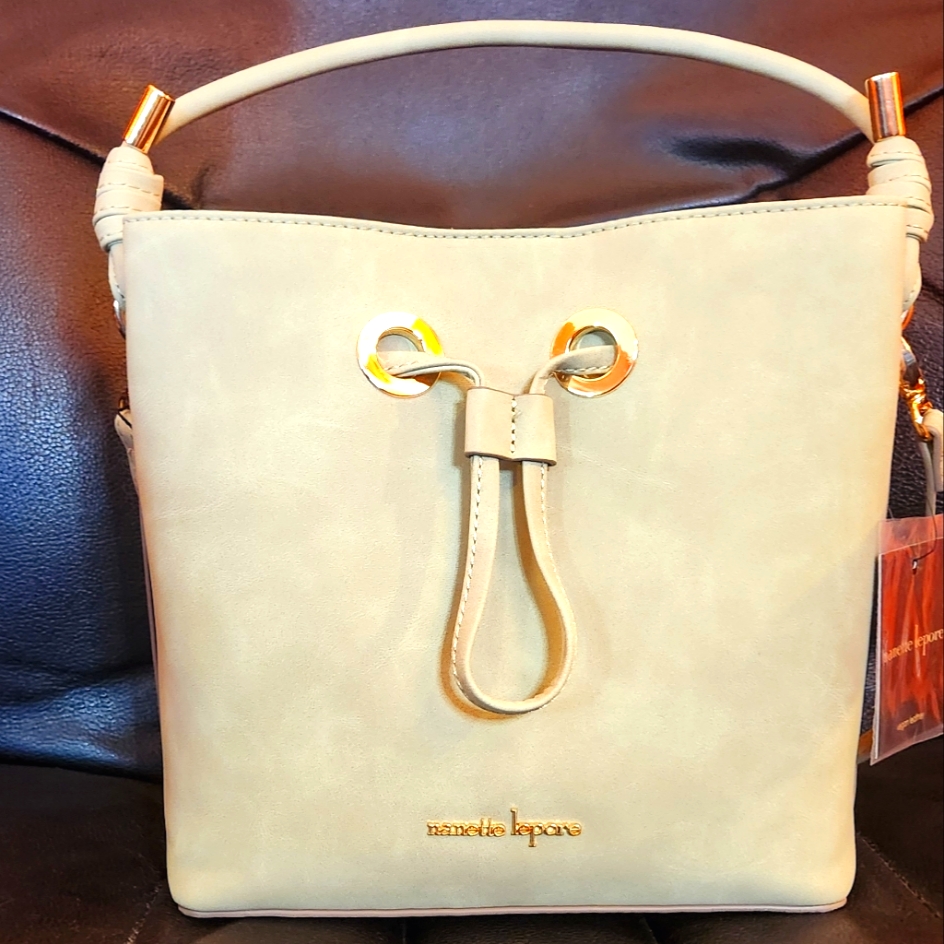 Nanette Lepore Arielle Suede Bucket Bag In Sage - Nwt